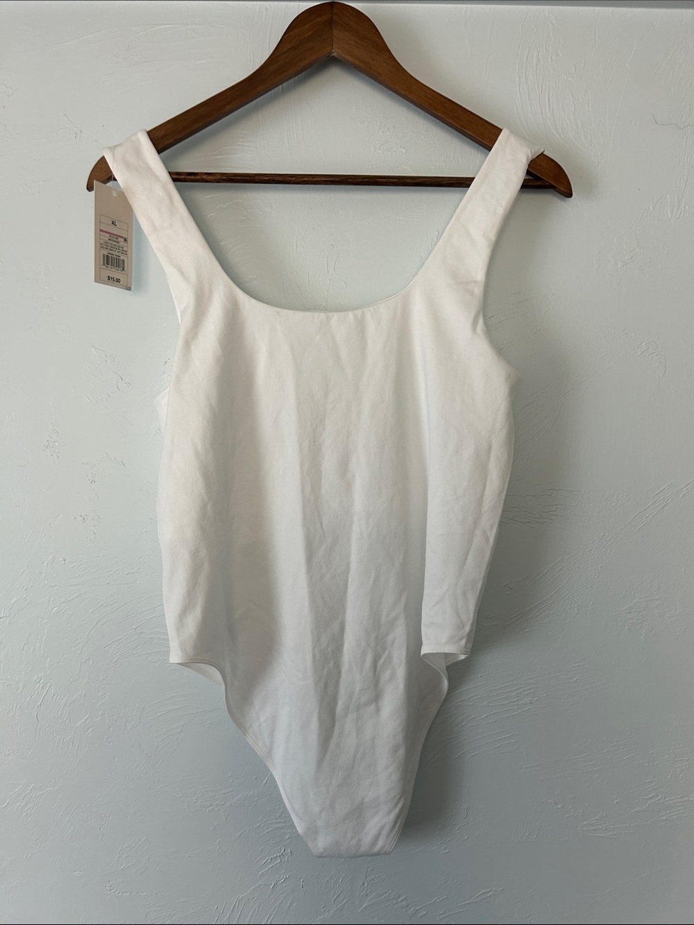 a new day White Scoop Neck Bodysuit - Picture 4 of 4
